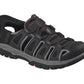 Skechers Men's Tresmen-Norvick 205187 Enclosed Slip-Ins Fisherman Sandal, Black, 10.5