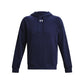Under Armour Men's Rival Fleece Hoodie, (410) Midnight Navy / / White, Small