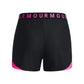 Under Armour Womens Play Up 3.0 Shorts, (057) Black/Rebel Pink/Rebel Pink, XX-Large