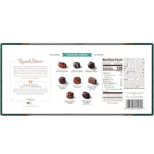 Russell Stover, Assorted Creams in Milk and Dark Chocolate, Chocolate Gift Box, 9.4 Ounce