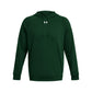 Under Armour Men's Rival Fleece Hoodie, (301) Forest Green / / White, Medium
