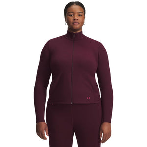 Under Armour Women's Motion Jacket, (600) Dark Maroon / / Fuchsia Dusk, 1X
