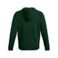 Under Armour Men's Rival Fleece Hoodie, (301) Forest Green / / White, Medium