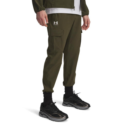 Under Armour Men's Vibe Woven Cargo Pants Expedition Green/White X-Large