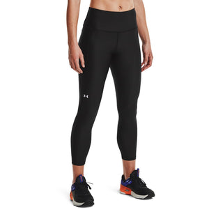 Under Armour Womens HeatGear Armour High Waisted Ankle No-Slip Leggings , Black (001)/White , X-Small