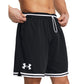 Under Armour Men's Perimeter Basketball Shorts, (001) Black / / White, Small