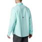 Columbia Mens PFG Tamiami Long Sleeve Fishing Shirt, Gulf Stream, Small
