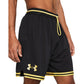 Under Armour Men's Perimeter Basketball Shorts, (002) Black / / Metallic Gold, X-Large