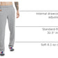 Champion Men's Open-Bottom Lounge Pants, Standard Fit, Lightweight 100% Cotton, Available in Regular and Big & Tall, Oxford Gray Heather, XX-Large