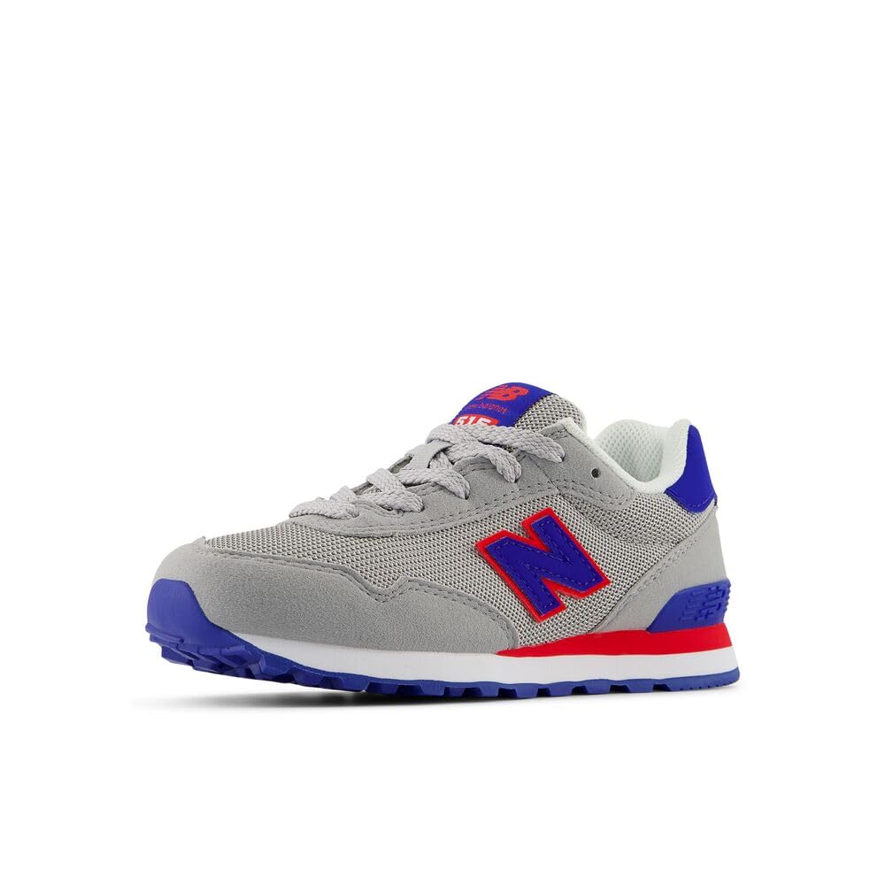New Balance Kid's 515 V1 Lace-Up Sneaker, Raincloud/Team Royal, 5 M Big Kid
