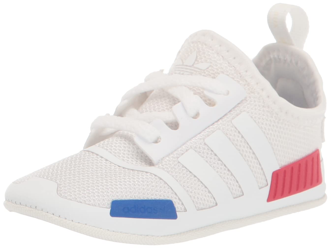 adidas Originals Baby NMD Crib Sneaker, White/White/White, 3 US Unisex Infant