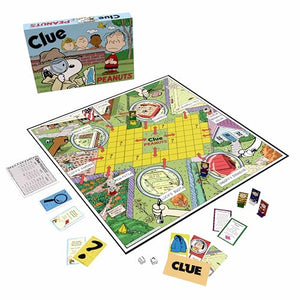 CLUE: Peanuts Board Game, Solve The Mystery of Linus's Missing Blanket with Charlie Brown, Snoopy, & Friends, Explore Iconic Locations Like Lucy’s Booth & Charlie’s House, Officially Licensed Game