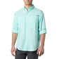 Columbia Mens PFG Tamiami Long Sleeve Fishing Shirt, Gulf Stream, Small
