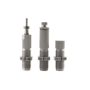Hornady Custom Grade New Dimension Nitride 3-Die Set, 380 Auto (.355) (546518) -Caliber Specific Reloading Equipment for Handloaders - Full Length Sizer Die, Seating Die, Sure-Loc Rings, & Storage Box
