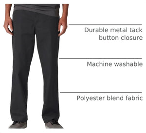 Dickies Men's Skateboarding Regular Fit Twill Pants, Black, 32W x 32L