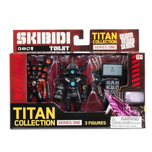 SKIBIDI Toilet Titan 3 Pack – All-New Collectibles, Officially Licensed Toilet Merch