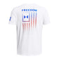 Under Armour Men's Freedom Graphic Short Sleeve T-Shirt, (100) White / / Team Royal, Small