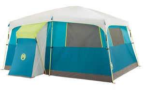 Coleman 8-Person Tenaya Lake Fast Pitch Cabin Camping Tent with Closet, Light Blue