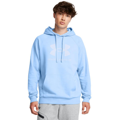 Under Armour Men's Rival Fleece Logo Hoodie, (466) Horizon Blue / / Horizon Blue, 3X-Large Tall