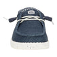 HEYDUDE Wendy Stretch Sox Navy Size 8, Women’s Shoes, Women’s Slip-on Loafers, Comfortable & Light-Weight
