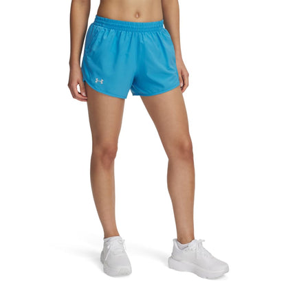 Under Armour, Womens, Fly by Shorts, Ether Blue/Ether Blue/Reflective, X-Small