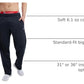 Champion Men's Open-Bottom Lounge Pants, Standard Fit, Lightweight 100% Cotton, Available in Regular and Big & Tall, Navy, X-Large