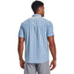 Under Armour Men's Drift Tide 2.0 Plaid Short-Sleeve T-Shirt, Stone (279)/Victory Blue, Small