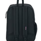 JanSport Cross Town Plus Backpack - Large Main Compartment, Side Water Bottle Pocket, 15-Inch Padded Laptop Sleeve - Black