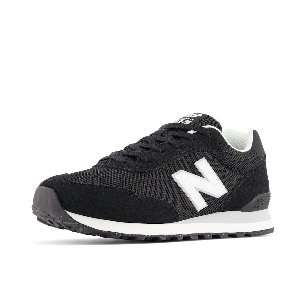 New Balance Men's 515 V3 Sneaker, Black/White/Aluminum Grey, 10.5