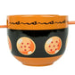 Culture Fly Dragon Ball Ramen Bowl Set with Spoon Chopsticks