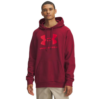 Under Armour Men's Rival Fleece Logo Hoodie, (625) Cardinal / / Red, Medium