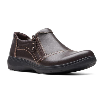 Clarks Brown's Carleigh Ray Oxford, Dark Brown Leather, 6.5 Medium US