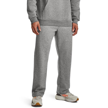 Under Armour Men's Rival Fleece Pants, (025) Castlerock Light Heather / / White, 3X-Large