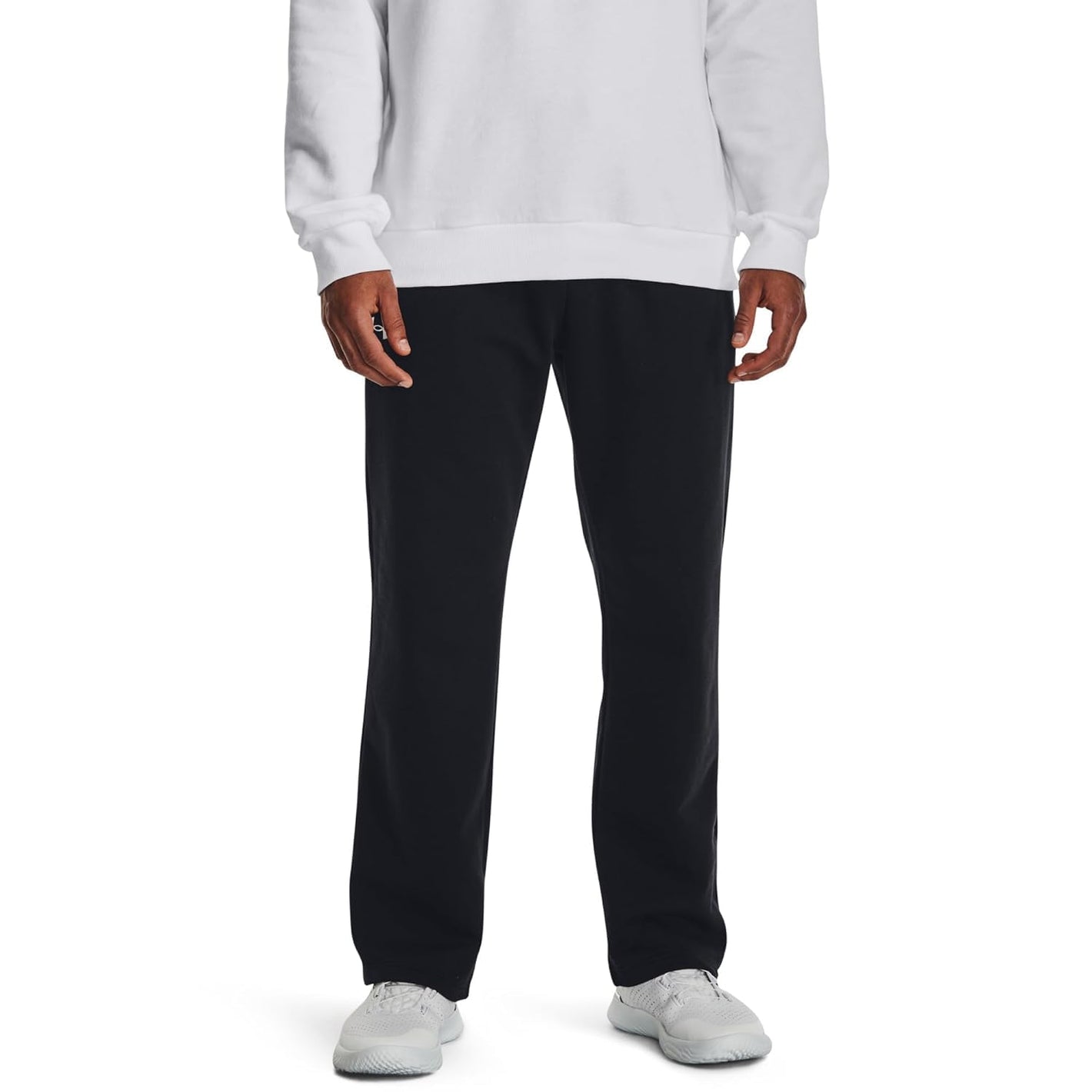 Under Armour Men's Rival Fleece Pants, (001) Black / / White, 3X-Large