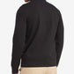 Tommy Hilfiger Mens Long Sleeve Fleece Quarter Zip Pullover Sweatshirt, Jet Black, XX-Large US