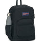 JanSport Cross Town Plus Backpack - Large Main Compartment, Side Water Bottle Pocket, 15-Inch Padded Laptop Sleeve - Black