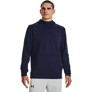 Under Armour Men's ArmourFleece Twist Hoodie, (410) Midnight Navy / / Black, Small