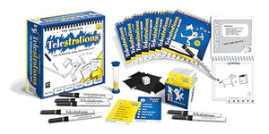 USAOPOLY Telestrations Original 8 Player | Family Board Game | A Fun Family Game for Kids and Adults | Family Game Night Just Got Better | The Telephone Game Sketched Out