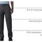 Dickies Men's Loose Fit Double Knee Work Pants – Durable Twill Utility Trousers for Construction & Warehouse, Charcoal Grey, 42W x 34L