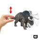 Mattel Jurassic World Rebirth Wild Roar Nasutoceratops Dinosaur Toy with Tail-Controlled Chomp Multi-Direction Attack & Sound, Posable & Digital Play
