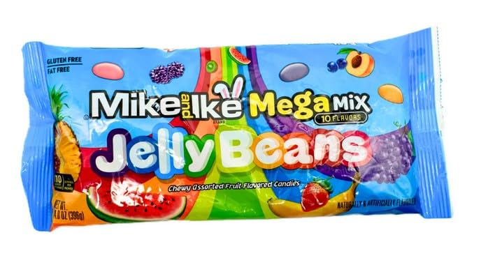 Mike And Ike, Mega Mix Jelly Beans, 14 Ounce