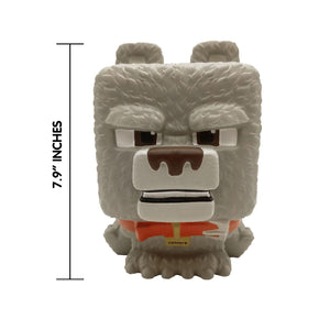 Minecraft Mighty Mega Squishme – Dennis The Wolf – Large Slow-Rise Squishy Toy – Official Minecraft Movie Merchandise (12")