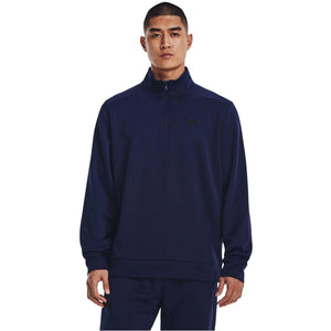Under Armour Men's ArmourFleece 1/4 Zip, (410) Midnight Navy / / Black, XX-Large Tall