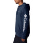 Columbia Mens Trek Long Sleeve Hoodie, Collegiate Navy/CSC Sleeve Logo, XX-Large