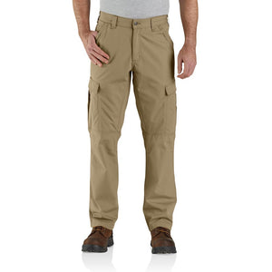 Carhartt Mens Force Relaxed Fit Ripstop Cargo Work Utility Pants, Dark Khaki, 38W x 34L US