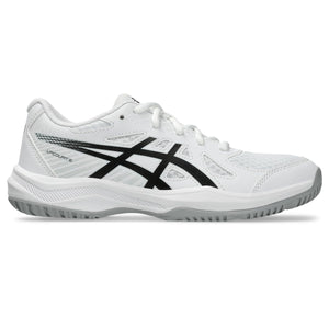 ASICS Kid's Upcourt 6 Grade School Volleyball Shoes, 1, White/Black