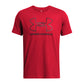 Under Armour Men's Global Foundation Short Sleeve T Shirt, (600) Red / / Black, 3X-Large