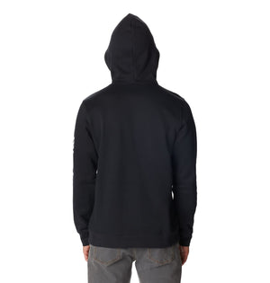 Columbia Mens Trek Long Sleeve Hoodie, Black/CSC Sleeve Logo, XX-Large