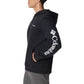 Columbia Mens Trek Long Sleeve Hoodie, Black/CSC Sleeve Logo, Small