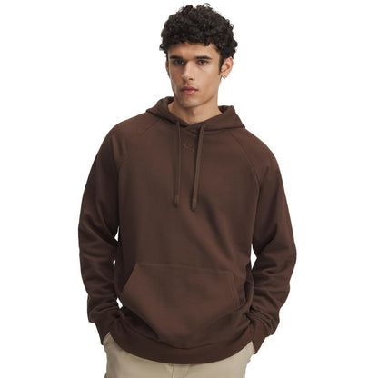 Under Armour Men's Rival Fleece Hoodie, (230) Gridiron Brown / / Gridiron Brown, Large Tall